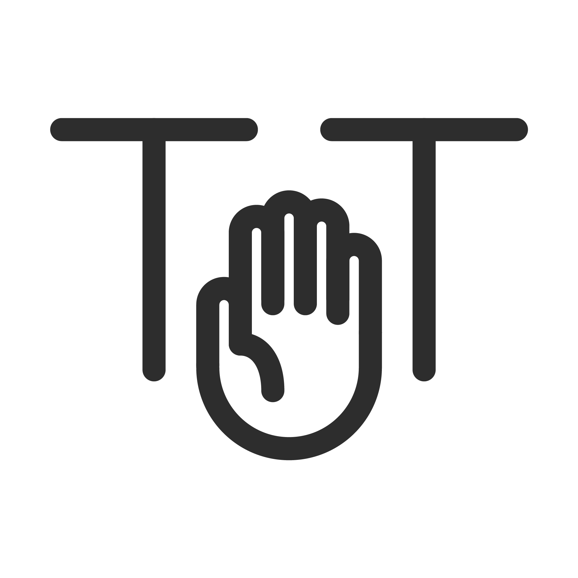 icono de visita táctil